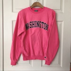 Women's Pink Washington Champion Fleece